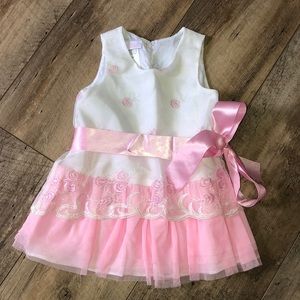 Baby Girls Occasion Dress - 12m - EUC